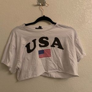 USA crop top